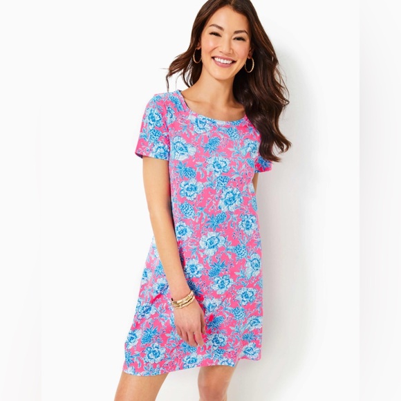 Lilly Pulitzer Dresses & Skirts - 🎉HP🎉 NWT Lilly Pulitzer Cody T-Shirt Dress - Roxie Pink Wave N Sea